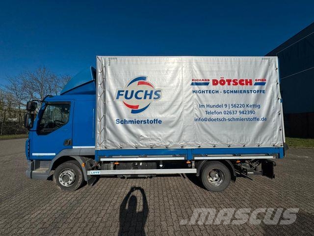 DAF LF 12.230 Pritsche Plane +Ladebordwand Φορτηγά Καρότσα - Κουρτίνα
