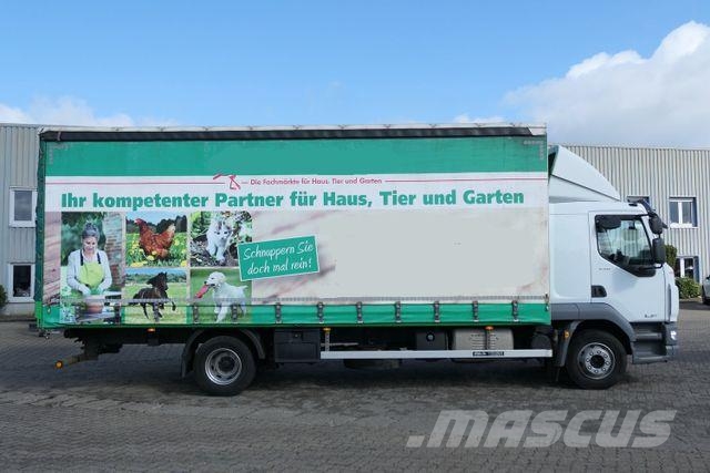 DAF LF 290 4x2, 7.200mm lang, Edscha, AHK, Klima Priekabos su tentu
