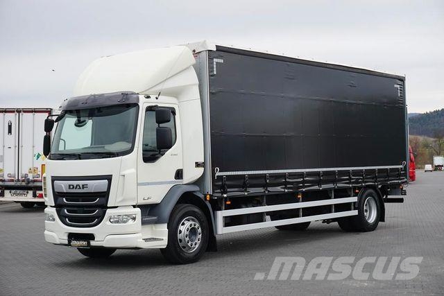 DAF LF / 290 / E 6 / FIRANKA + WINDA / ŁAD. 9 970 KG Тентовані вантажівки