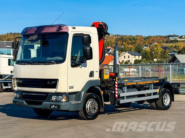 DAF LF 45.220 ABROLLKIPPER + PALFINGER PK 7001 FUNK Hook lift trucks