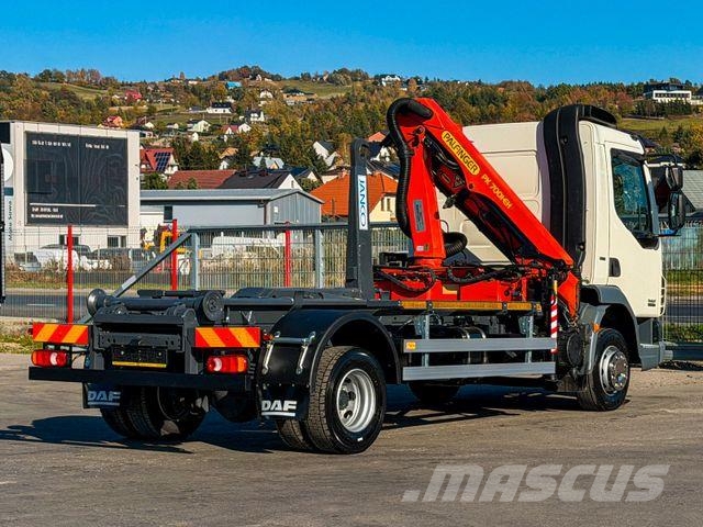 DAF LF 45.220 ABROLLKIPPER + PALFINGER PK 7001 FUNK Hook lift trucks