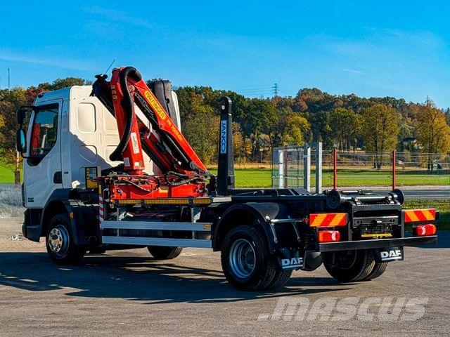 DAF LF 45.220 ABROLLKIPPER + PALFINGER PK 7001 FUNK Hook lift trucks
