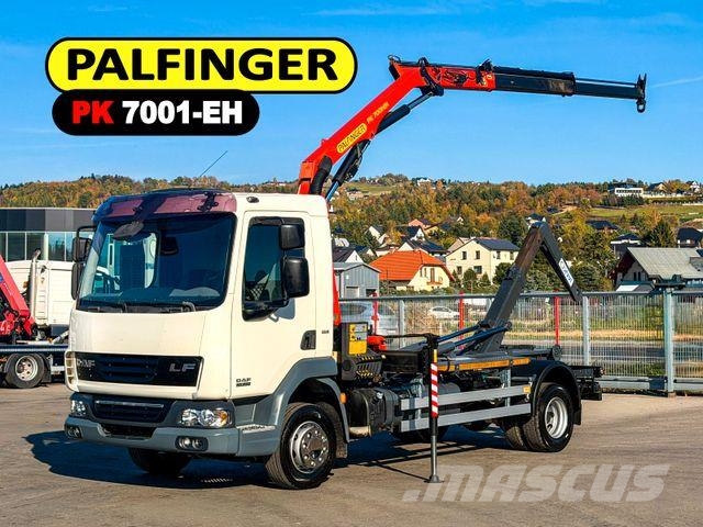 DAF LF 45.220 ABROLLKIPPER + PALFINGER PK 7001 FUNK Hook lift trucks