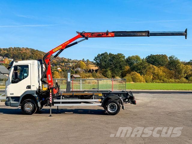 DAF LF 45.220 ABROLLKIPPER + PALFINGER PK 7001 FUNK Hook lift trucks