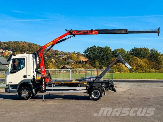 DAF LF 45.220 ABROLLKIPPER + PALFINGER PK 7001 FUNK Hook lift trucks