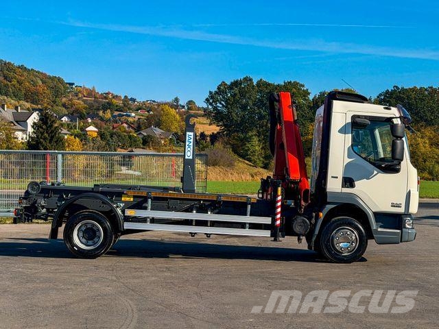 DAF LF 45.220 ABROLLKIPPER + PALFINGER PK 7001 FUNK Hook lift trucks