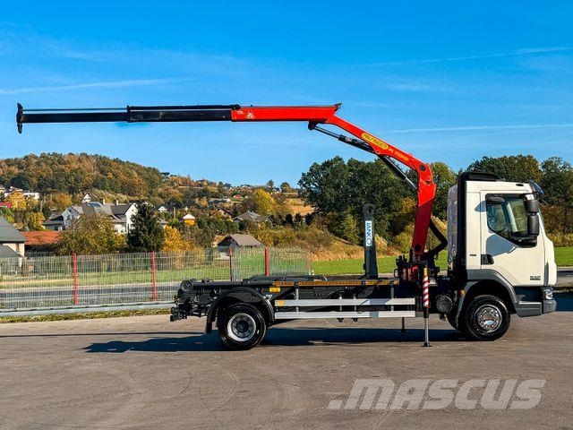 DAF LF 45.220 ABROLLKIPPER + PALFINGER PK 7001 FUNK Hook lift trucks