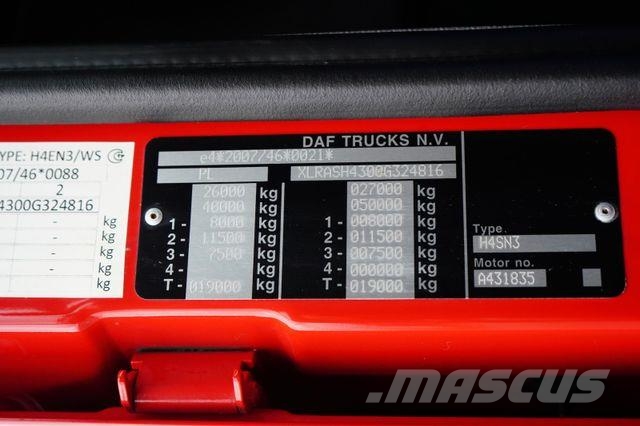DAF / XF / 480 / ACC / EURO 6 / SSC / BDF / 7.82 M Wechselfahrgestell