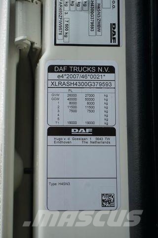 DAF XF 480 / E 6 / ACC / CHŁODNIA + WINDA / 18 PALET شاحنات بدرجة حرارة قابلة للضبط