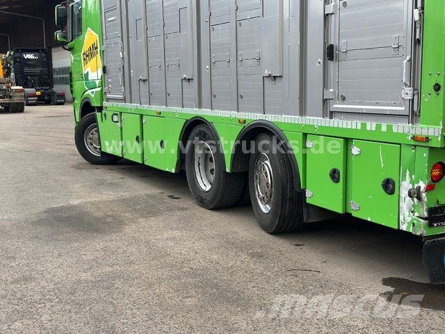 DAF XF 480 LL 6x2 3.Stock Menke Viehwagen m. Hubdach Tiertransporter