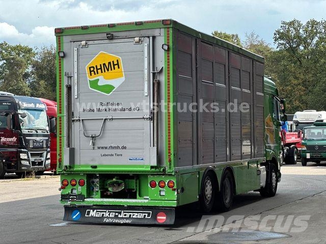 DAF XF 480 LL 6x2 3.Stock Menke Viehwagen m. Hubdach Tiertransporter