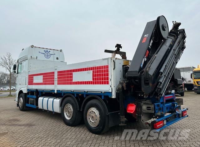 DAF XF 510 LL/ Retarder/ Hiab 262 E-8+Funk+5+6 Kreis Camiones de cama baja