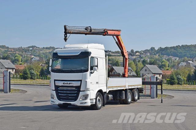 DAF XF 530 Pritsche 6,30 m + PK 15500 * TOPZUSTAND 起重機卡車