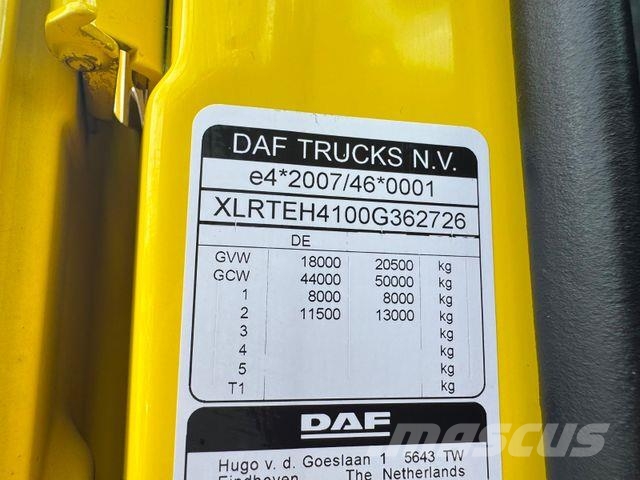 DAF XF450FT/Retarder/Kipphydraulik/Euro6D/DeutschTÜV Tahače