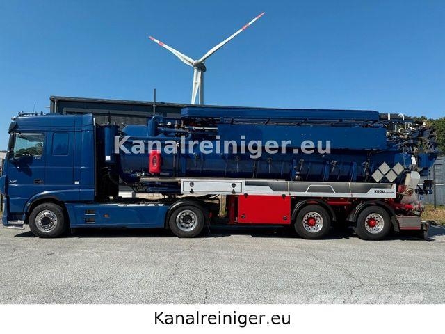 DAF XF530 FT 4x2 mit Kroll, ADR Saug- /Druckanhänger Camiones aspiradores/combi