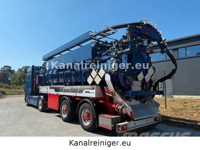 DAF XF530 FT 4x2 mit Kroll, ADR Saug- /Druckanhänger Camiones aspiradores/combi