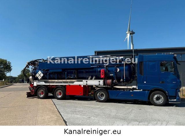 DAF XF530 FT 4x2 mit Kroll, ADR Saug- /Druckanhänger Camiones aspiradores/combi