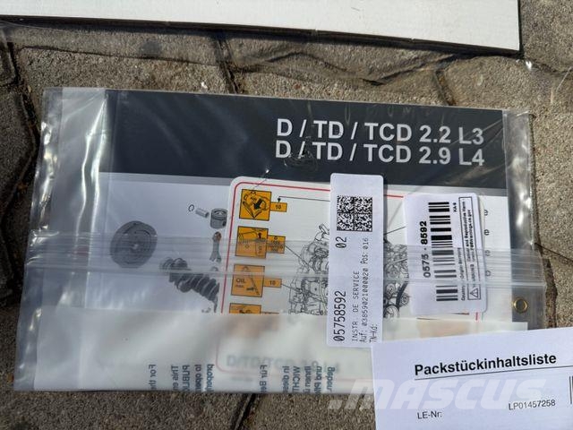Deutz TD2.9 L4 Diesel Motor / 4 Zyl. / Neuwertig Construction - Others