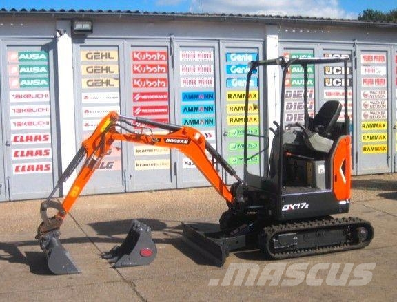 Doosan DX 17 z * 2x Löffel * (baugleich BOBCAT E17z) Mini excavadoras < 7t