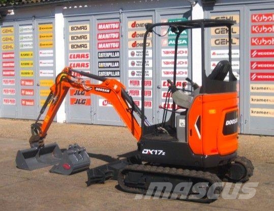 Doosan DX 17 z * 2x Löffel * (baugleich BOBCAT E17z) Mini excavadoras < 7t