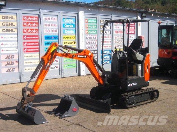 Doosan DX 17 z * 2x Löffel * (baugleich BOBCAT E17z) Mini excavadoras < 7t