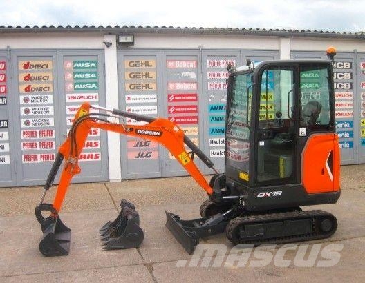 Doosan DX 19 3x Löffel (baugleich Bobcat E19) Minibagger < 7t