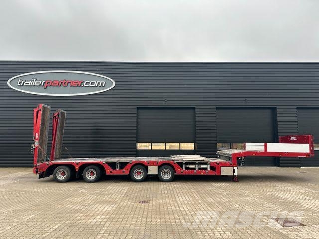 Emtech AMT 4 achs tieflader / radmulden / zwangslenkung Low loader-semi-trailers