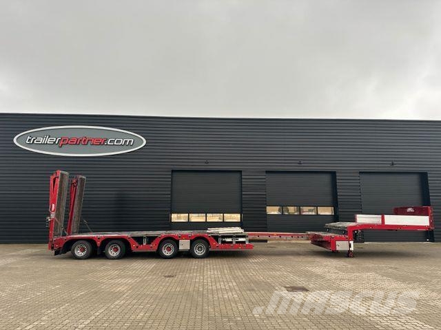 Emtech AMT 4 achs tieflader / radmulden / zwangslenkung Low loader-semi-trailers
