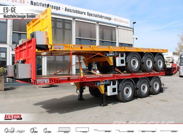 Es-ge 3-Achs-Ballastauflieger Semirremolques de góndola rebajada