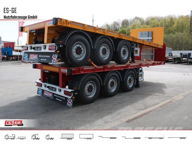 Es-ge 3-Achs-Ballastauflieger Semirremolques de góndola rebajada
