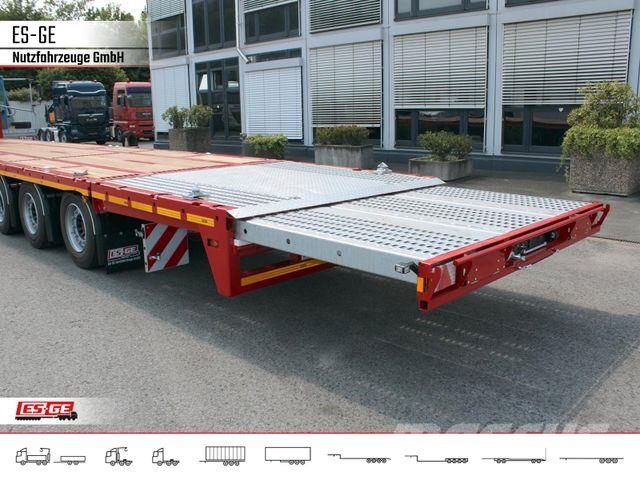 Es-ge 3-Achs Megatrailer, hydr. Heckabsenkung, 1xgel. Semirremolques de góndola rebajada