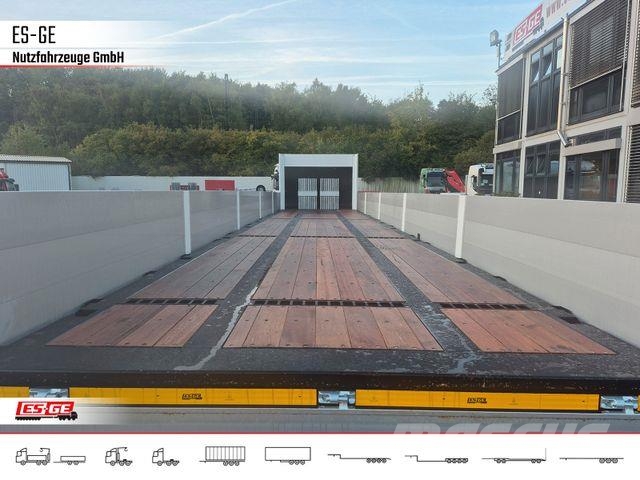 Es-ge 3-Achs-Sattelanhänger, Bordwände Нискотоварни полуремаркета