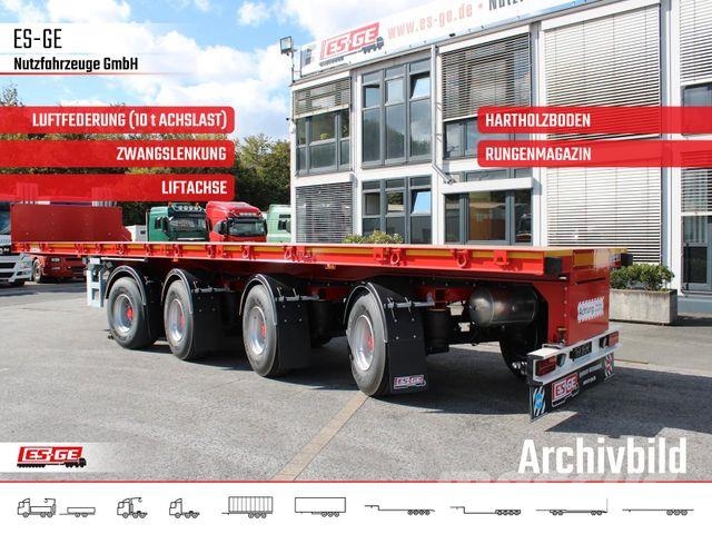 Es-ge 4-Achs-Ballastauflieger Low loader-semi-trailers