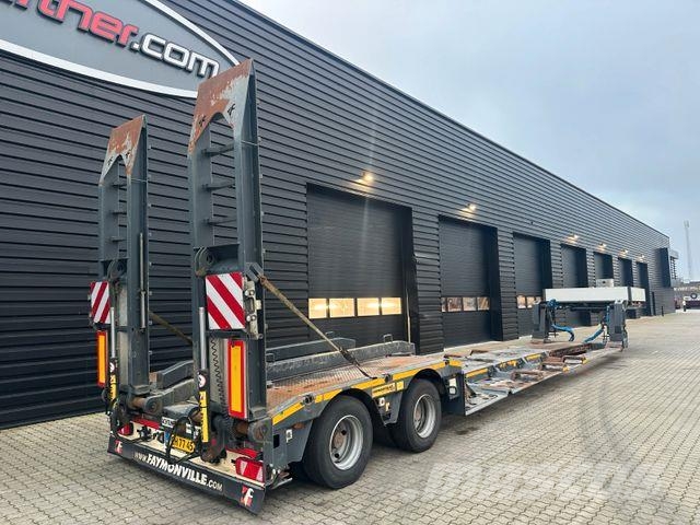 Faymonville 2 achs tiefbett / ausziehbar / Forstmaschinen Låg lastande semi trailer