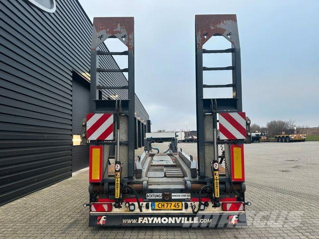 Faymonville 2 achs tiefbett / ausziehbar / Forstmaschinen Låg lastande semi trailer