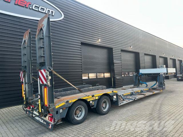 Faymonville 2 achs tiefbett / ausziehbar / Forstmaschinen Låg lastande semi trailer