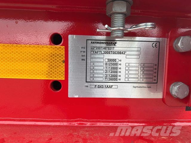Faymonville 3 axle Lowloader / extendable / For truck with c Semirremolques de carga baja