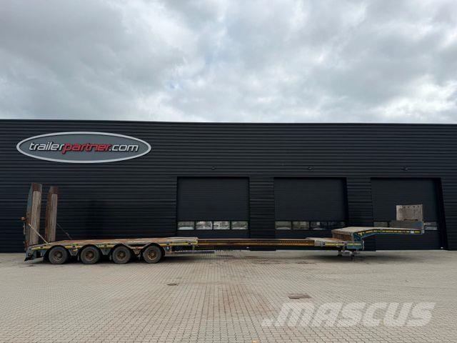 Faymonville 4-axle lowloader / ramps / extendable / Wheel re Semi-remorca agabaritica