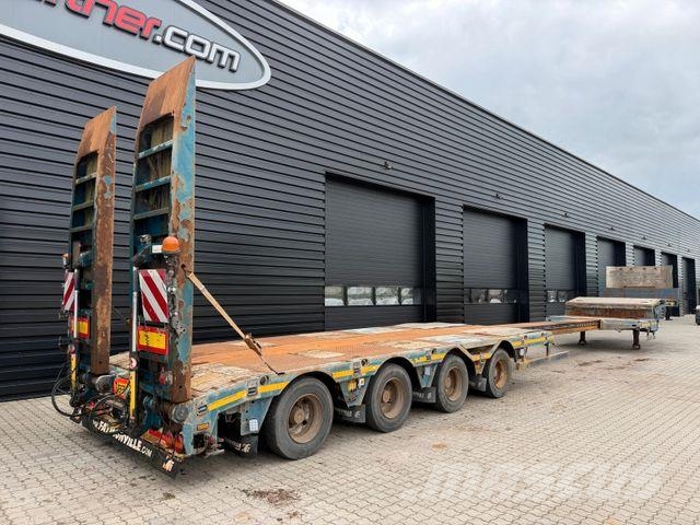 Faymonville 4-axle lowloader / ramps / extendable / Wheel re Semi-remorca agabaritica