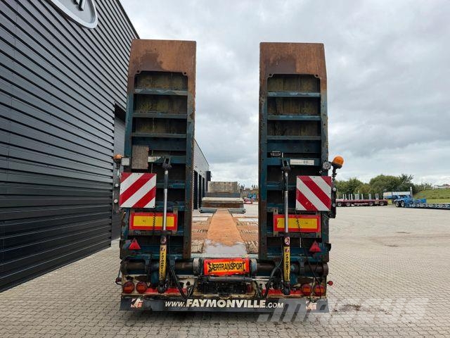 Faymonville 4-axle lowloader / ramps / extendable / Wheel re Semi-remorca agabaritica