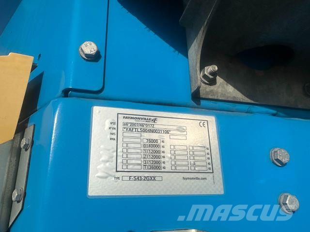 Faymonville Megamax 1+3 tiefbett / free swing dolly Låg lastande semi trailer