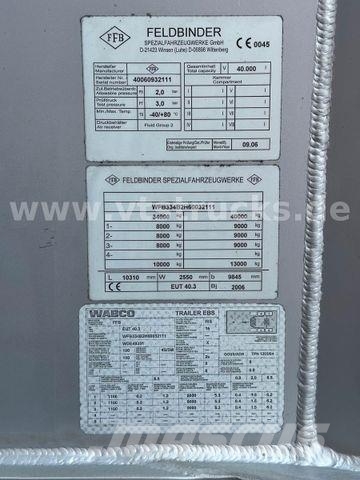 Feldbinder EUT 40.3 40m³, 2 Euter, Nachlauf-Lenkachse, Напівпричепи-автоцистерни