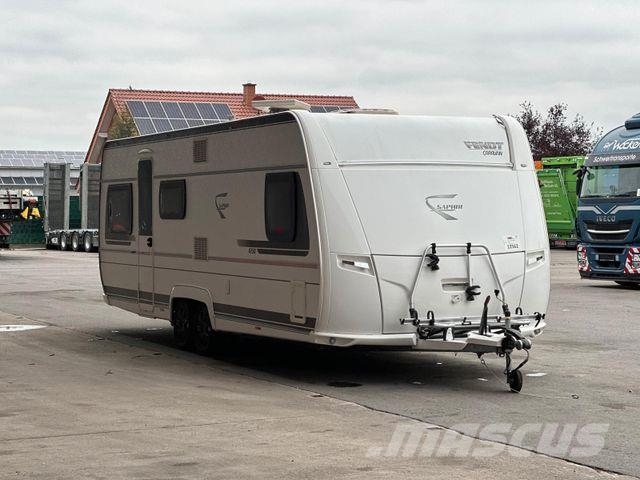 Fendt SAPHIR 650 TV/WC/Schlaf & Wohn-Anhänger Motokaravanlar ve çekme karavanlar