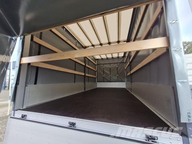 Fiat Ducato 35 Pritsche Maxi Schiebe Plane 10 Pal. Camion à rideaux coulissants (PLSC)