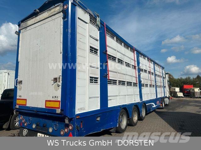 Finkl 3 Stock Hubdach Typ 2 "Unfall" Eläinkuljetuspuoliperävaunut