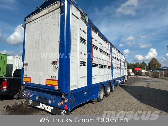 Finkl 3 Stock Hubdach Typ 2 "Unfall" Eläinkuljetuspuoliperävaunut