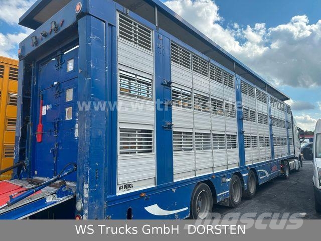 Finkl 3 Stock Hubdach Typ 2 Viehtransportauflieger
