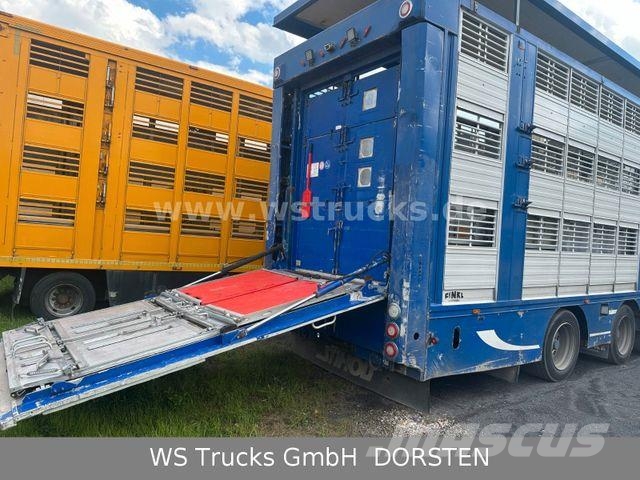Finkl 3 Stock Hubdach Typ 2 Viehtransportauflieger