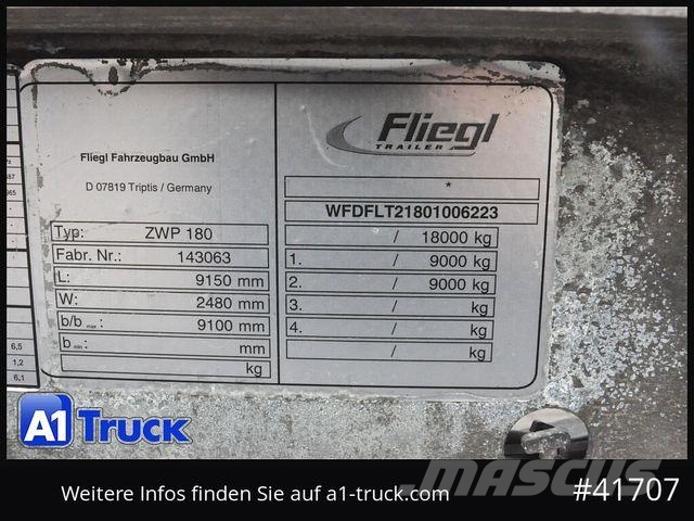Fliegl BDF Standard verzinkt, 1080 bis 1430mm Przyczepy do transportu kontenerów