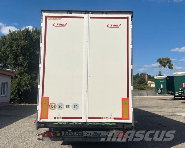 Fliegl SDS 350 LOW, LIFT. ROOF Tents puspiekabes
